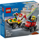 LEGO City 60458 Pizza vs. Fire Truck Race Car Pack