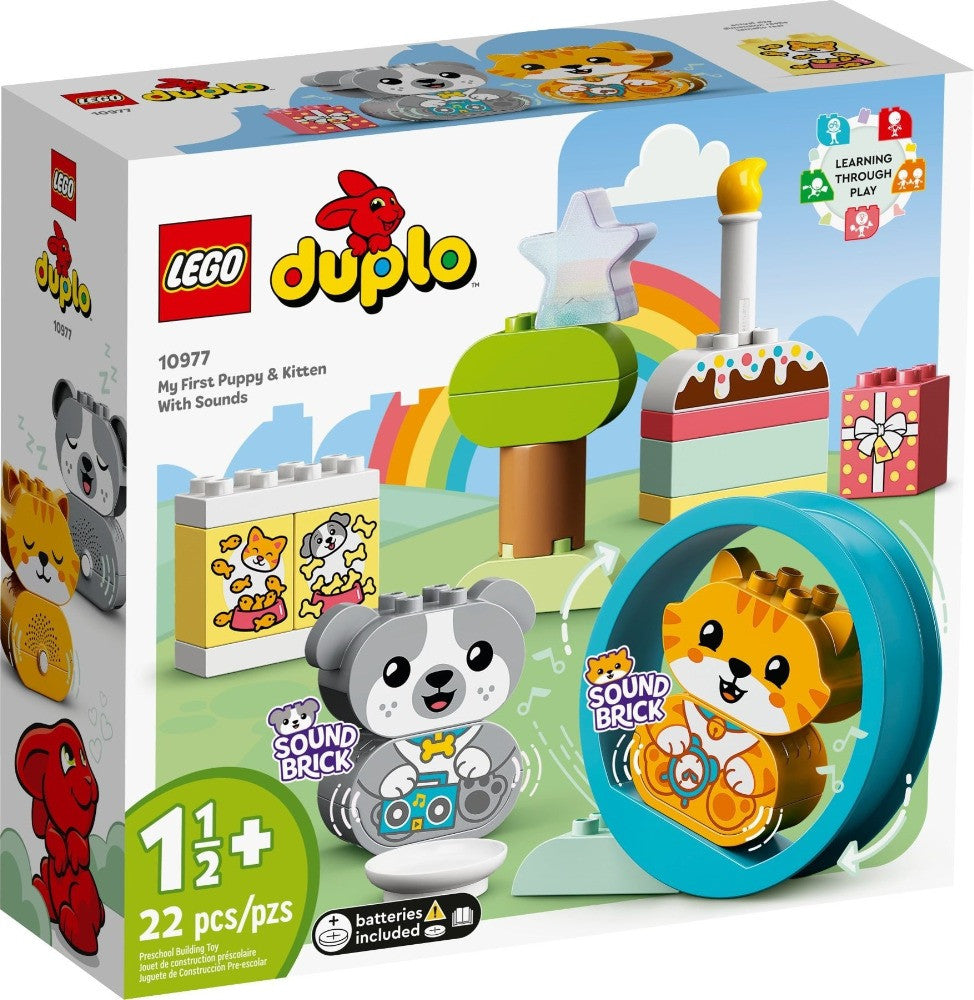 知育玩具 Mimi Lego 10977 Duplo My First Puppy & Kitten With Sounds