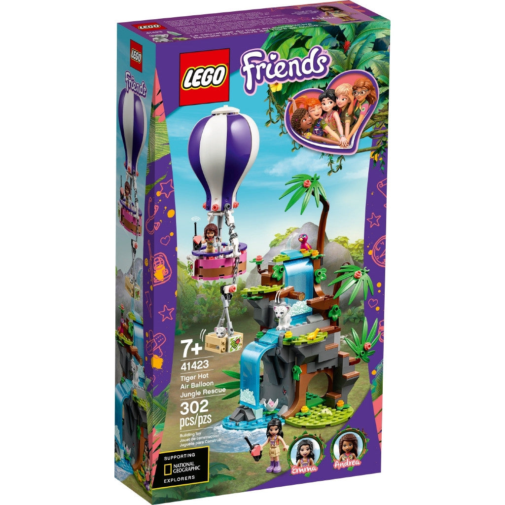 Lego 41423 Friends Tiger Hot Air Balloon Jungle Rescue