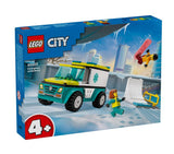 LEGO City 60403 Emergency Ambulance and Snowboarder (79 pcs)