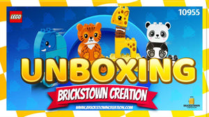 Unbox DUPLO® My First Animal Train Set By Brickstown Creation.