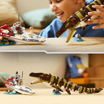 LEGO 76974 Jurassic World Brick-Built Mosasaurus Boat Mission