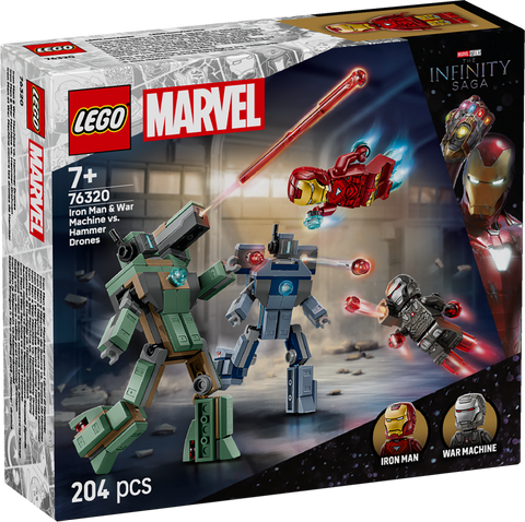 LEGO 76320 Iron Man & War Machine vs. Hammer Drones