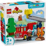 LEGO 10473 DUPLO Town Fire Truck with Hose and Firefighter