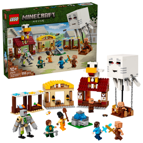 LEGO 21273 Minecraft The Ghast Balloon Village Attack