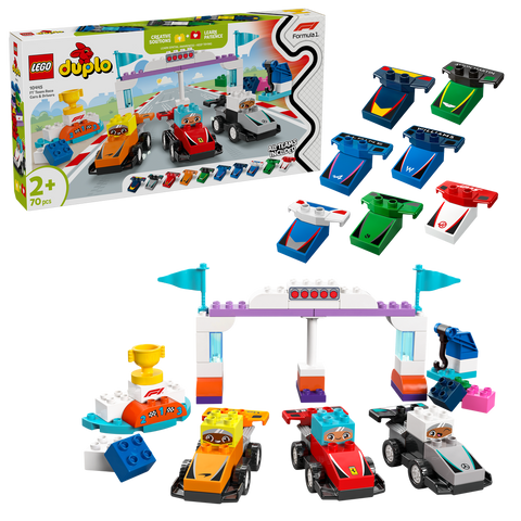 LEGO Duplo 10445 F1® Team Race Cars & Drivers