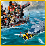 LEGO 77983 Jurassic World Mosasaurus Dinosaur Boat