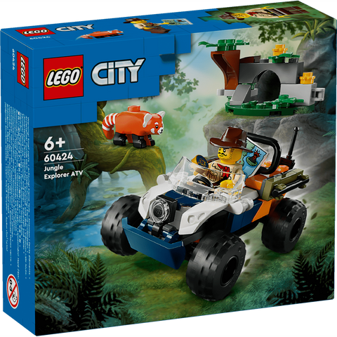 LEGO City 60424 Jungle Explorer ATV Red Panda Mission (92 Pcs)