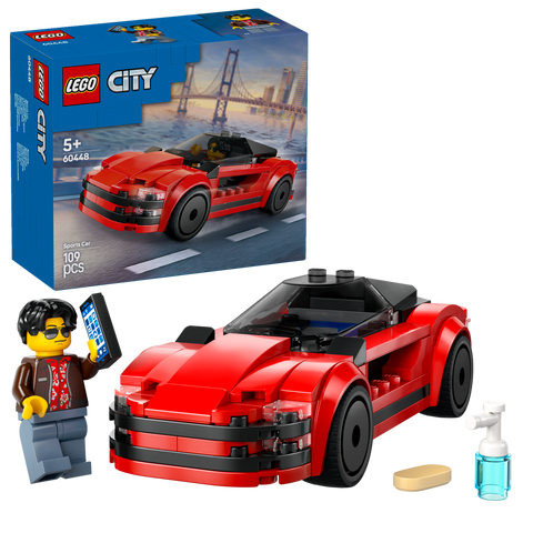 LEGO City 60448 Red Sports Car