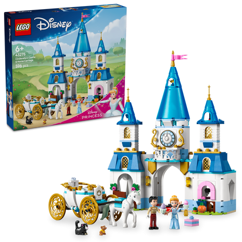 LEGO Disney 43275 Cinderella's Castle & Horse Carriage