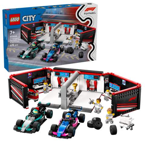 LEGO City 60444 F1® Garage & Mercedes-AMG & Alpine Cars