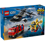 LEGO City 60462 Helicopter, Fire Engine & Submarine Remix