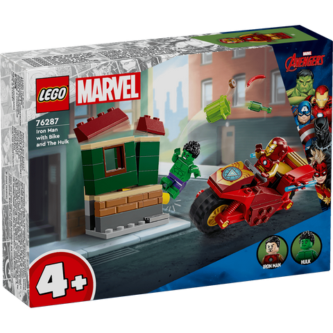 LEGO Super Heroes 76287 Iron Man with Bike and The Hulk