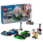 LEGO 60474 City F1 Grid with VCARB & Sauber Race Cars