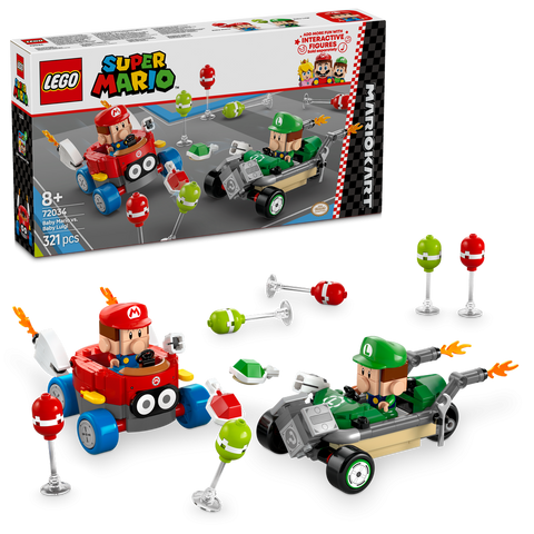 LEGO Super Mario 72034 Mario Kart™ – Baby Mario vs. Baby Luigi