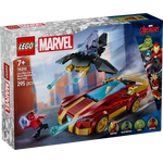 LEGO Super Heroes 76310 Iron Man Car & Black Panther vs. Red Hulk