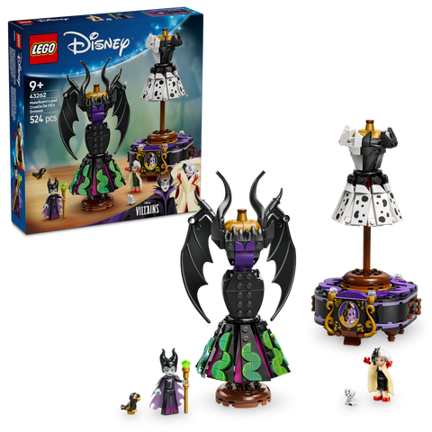 LEGO 43262 Disney Villains Maleficent’s and Cruella De Vil’s Dresses