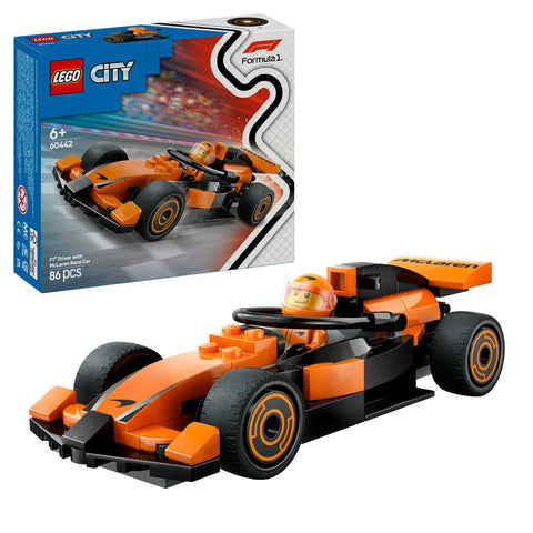 LEGO City 60442 F1® Driver with McLaren Race Car