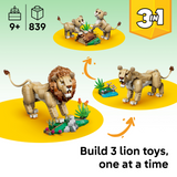 LEGO 31386 Creator 3 in 1 Wild Animals: Majestic Lion