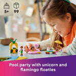 LEGO 42658 Friends Unicorn & Flamingo Pool Party