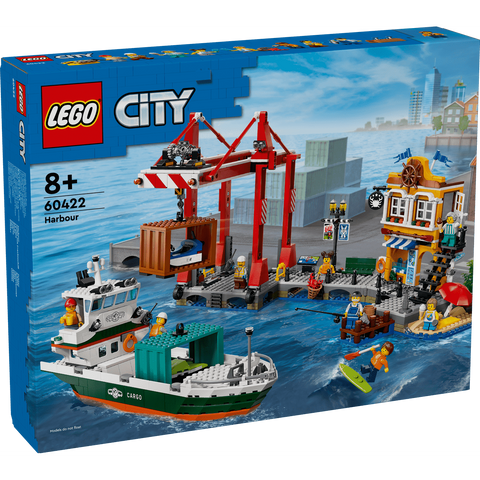 LEGO City 60422 Seaside Harbour with Cargo Ship (1226 Pcs)