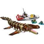 LEGO 76974 Jurassic World Brick-Built Mosasaurus Boat Mission