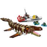 LEGO 76974 Jurassic World Brick-Built Mosasaurus Boat Mission
