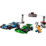 LEGO 60474 City F1 Grid with VCARB & Sauber Race Cars