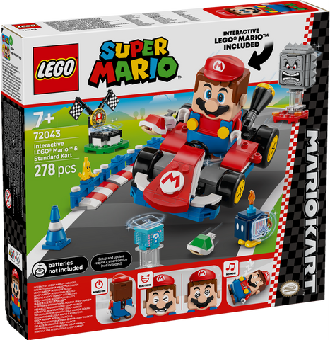 LEGO 72043 Super Mario: Mario Kart – Interactive LEGO® Mario & Standard Kart