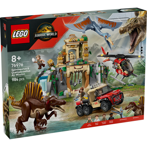 LEGO 76976 Jurassic World Spinosaurus & Quetzalcoatlus Air Mission