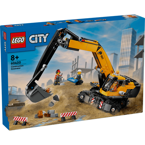 LEGO City 60420 Yellow Construction Excavator (633 Pcs)