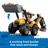 LEGO 60480 City Yellow Backhoe Loader