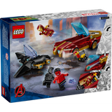 LEGO Super Heroes 76310 Iron Man Car & Black Panther vs. Red Hulk