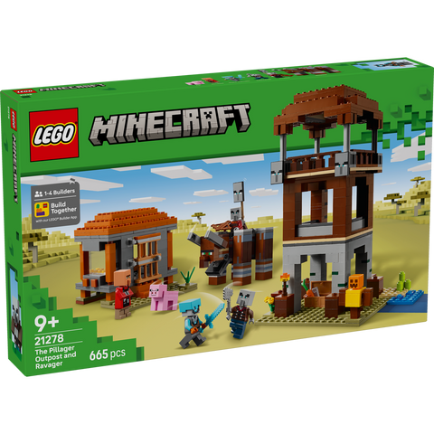 LEGO 21278 Minecraft The Pillager Outpost and Ravager