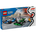 LEGO 60474 City F1 Grid with VCARB & Sauber Race Cars