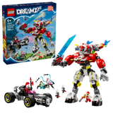 LEGO DREAMZzz 71497 Cooper's Tiger Mech & Zero's Hot Rod Car