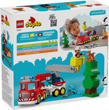 LEGO 10473 DUPLO Town Fire Truck with Hose and Firefighter