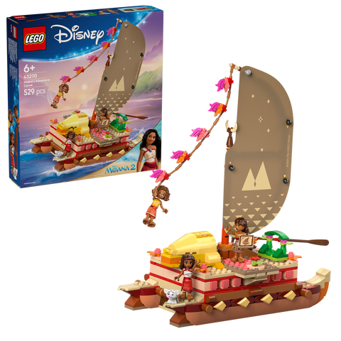 LEGO Disney 43270 Moana's Adventure Canoe