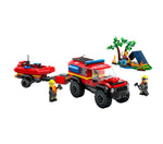 LEGO City 60412 4x4 Fire Engine with Rescue Boat (301 pcs)