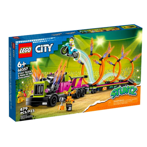 LEGO 60357 City Stunt Truck & Ring of Fire Challenge