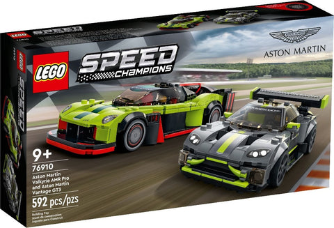 Lego 76910 Speed Champion Aston Martin Valkyrie AMR Pro and Aston Martin Vantage GT3