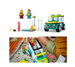 LEGO City 60403 Emergency Ambulance and Snowboarder (79 pcs)